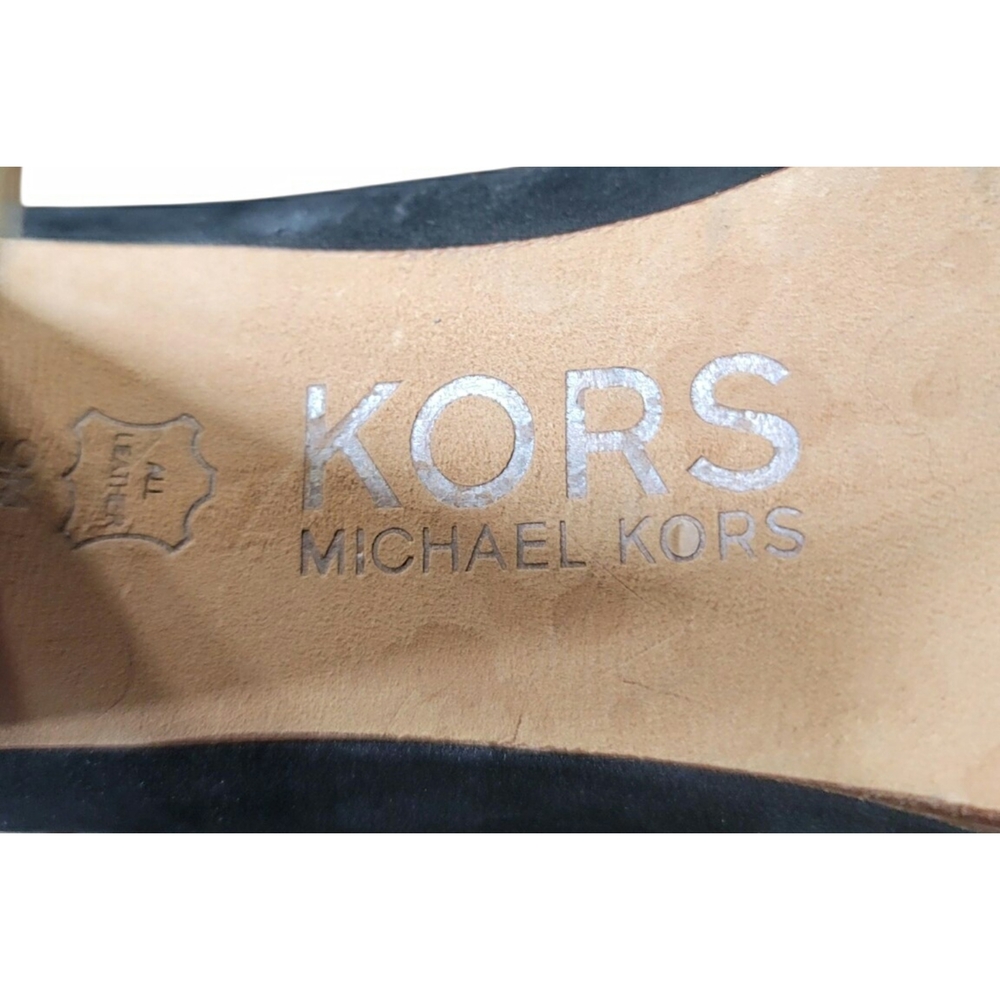 Michael Kors "Spice" Peep Toe Stacked Heel Pumps Size 9 - Picture 4 of 8